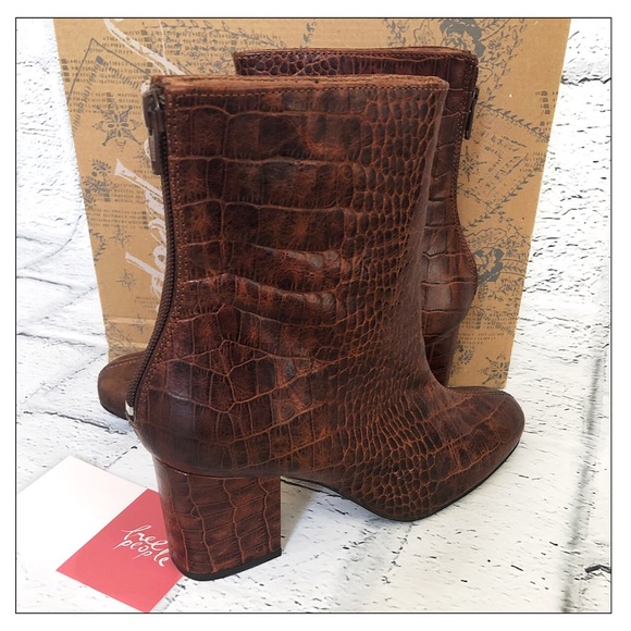 Free People Croc Embossed Cecile Booties - Picture 3 of 7